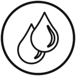 Alkaline and purified water droplet icon representing Life Companion water products